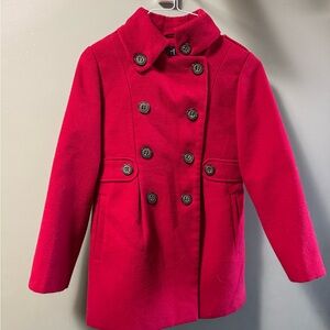 Girl’s Red Dress Coat